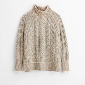 Alex Mill Camil Cable Sweater (XL, Driftwood)